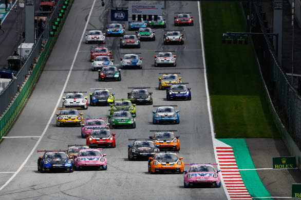 Fragus Motorsport har under säsongen kört två deltävlingar av Porsche Mobil 1 Supercup. Här på Red Bull Ring i Spielberg, Österrike.