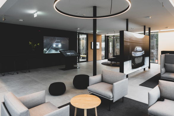 200 m2 lounge väntar vid Audis laddstation i Nürnberg