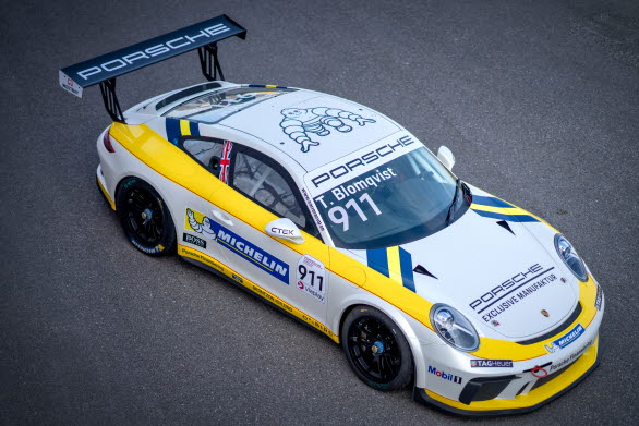 Spark Model Porsche 70 Carrera Cup Scandinavia 2018 – Stig Blomqvist – 1:43