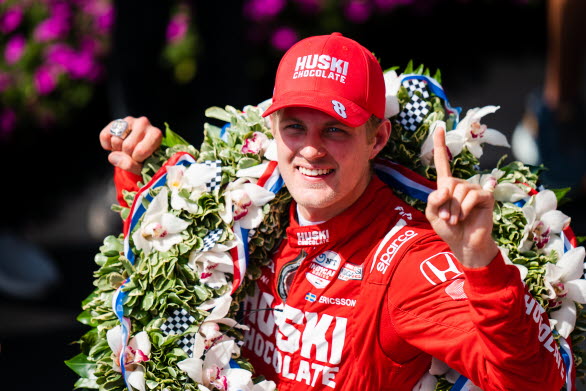 Indy 500 winner Marcus Ericsson will be starting as a guest driver in the final of the Porsche Carrera Cup Scandinavia! Photo: Chip Ganassi Racing